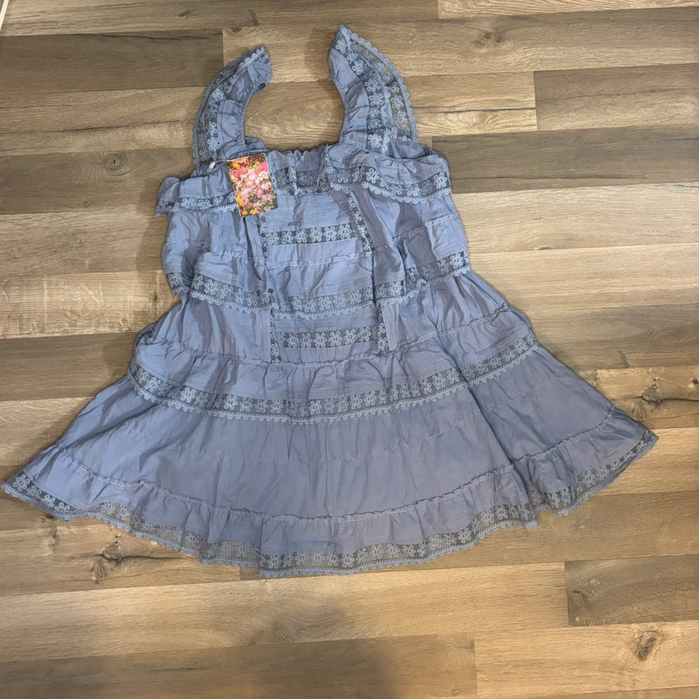 Elegant Blue Mini Dress